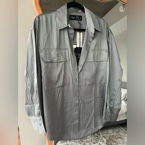 Abercrombie satin button up